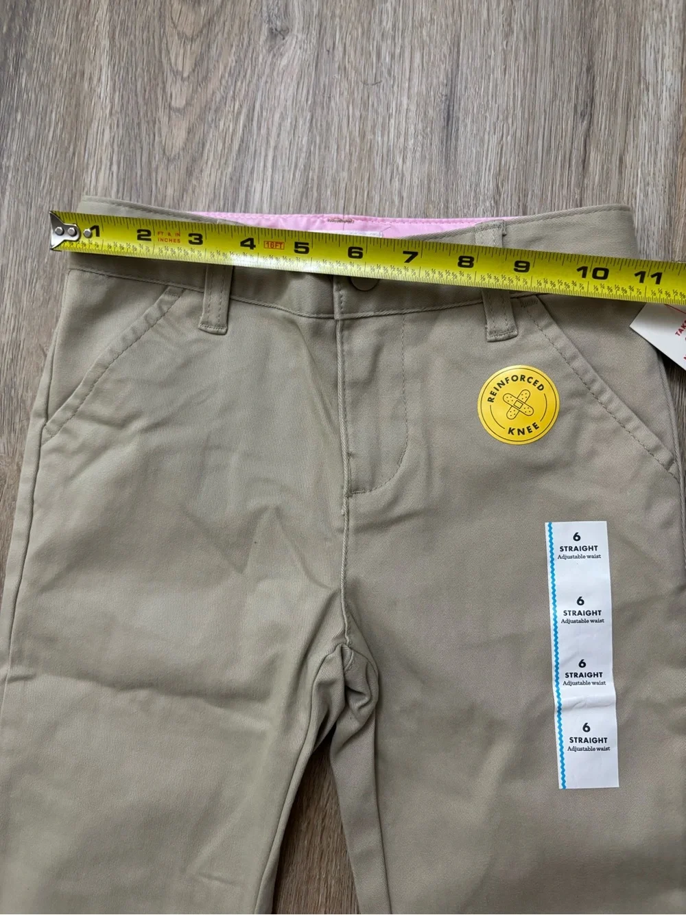Cat & Jack Girl School Uniform Pant Straight Leg Khaki Size 6